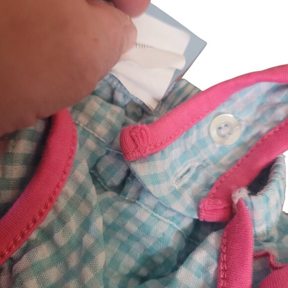 Three Sisters Baby Size 6 Mo Flamingo Bubble Ruffle Butt Bubble Girls Summer - Picture 13 of 14